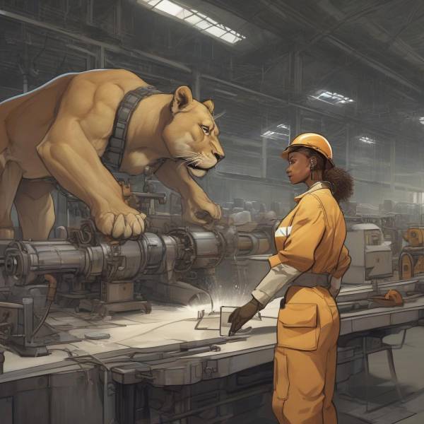  Safety Lioness is watching you! 